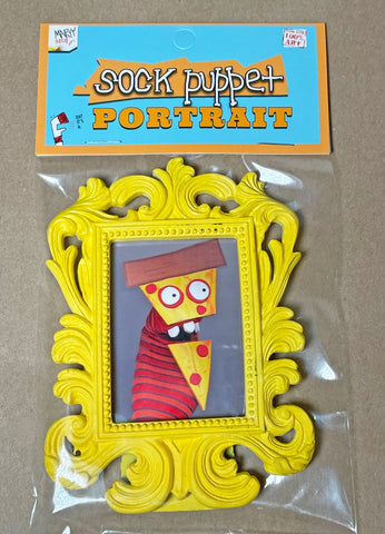 Sock Puppet Portrait of Pizza the Puppet