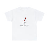 "I Am A Sock Puppet" Adult Size, White Tee