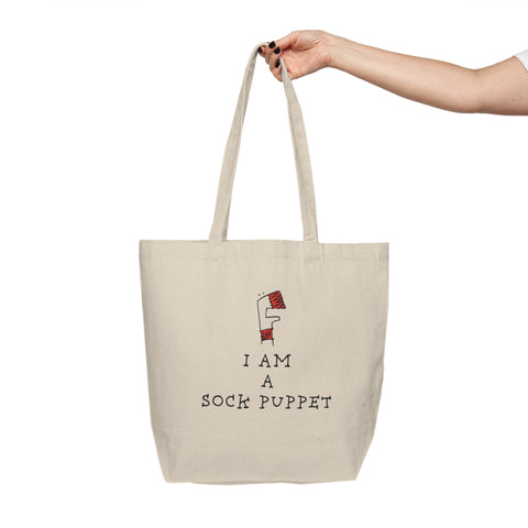 "I Am A Sock Puppet" Shopping Tote