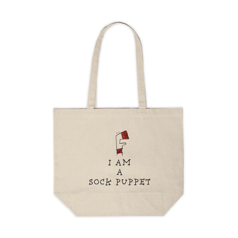 "I Am A Sock Puppet" Shopping Tote