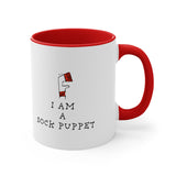 "I Am A Sock Puppet" Sock Puppet City Mug
