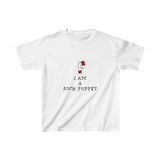 "I Am A Sock Puppet" Kid Size, White Tee