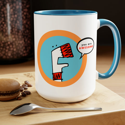 "You Are Awesome" Sock Puppet City Coffee Mug