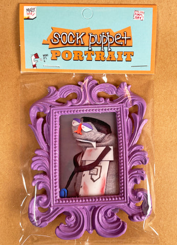 Sock Puppet Portrait of Dr. Vampire