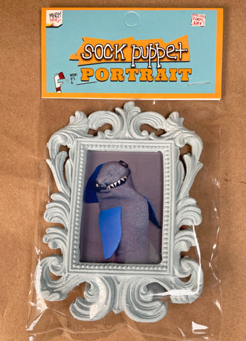Sock Puppet Portrait of Ed the Emotionally Unavailable Shark