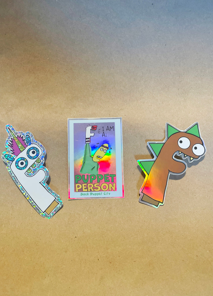 Sticker Puppet I Am A Puppet Person Sticker – Sock Puppet City