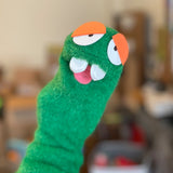One-of-a-kind WORMIE Sock Puppet