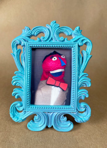 Sock Puppet Portrait of Pee Wee Herman
