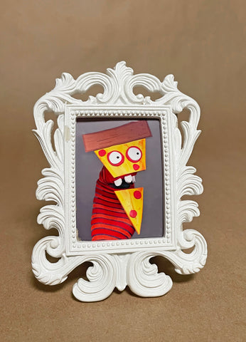 Sock Puppet Portrait of Pizza the Puppet