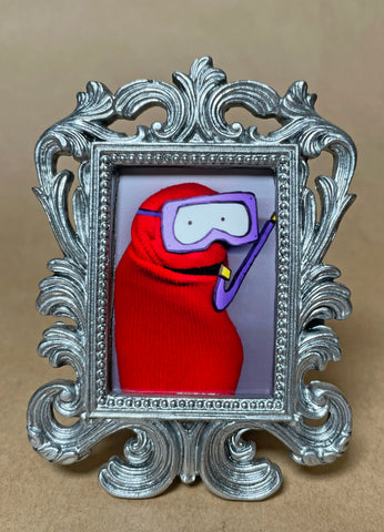 Sock Puppet Portrait of Salbert the Scuba Diver