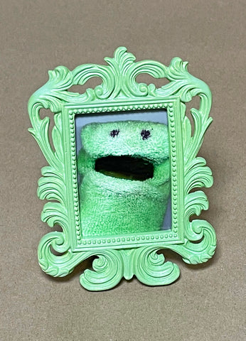 Sock Puppet Portrait of Terrycloth Green