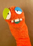 One-of-a-kind WORMIE Sock Puppet